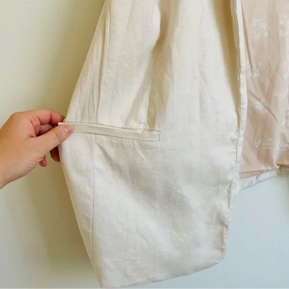 Skies Are Blue Curvy Linen Blend Blazer - Picture 6 of 9